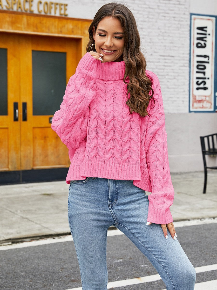 ELLA | Floral High Neck Sweater