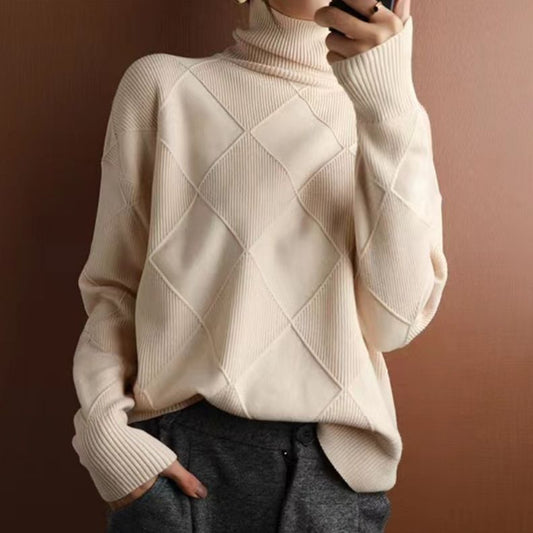 TURI | Rhombus Pattern Sweater