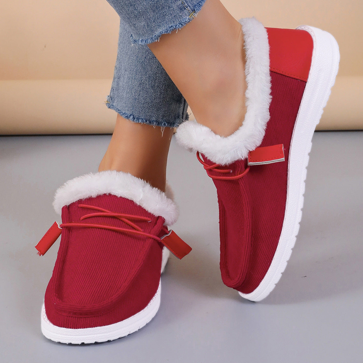 VELINA | Zapatos de felpa cálidos