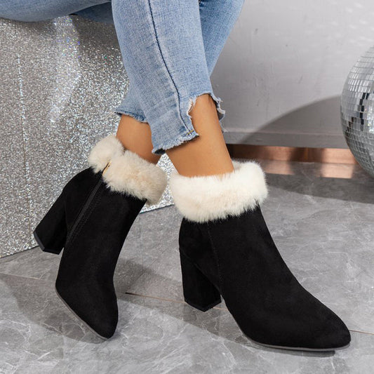 CHICA | Botines de felpa a cuadros