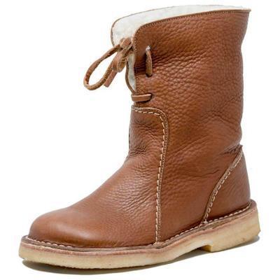 CHILA | Botas de piel y felpa