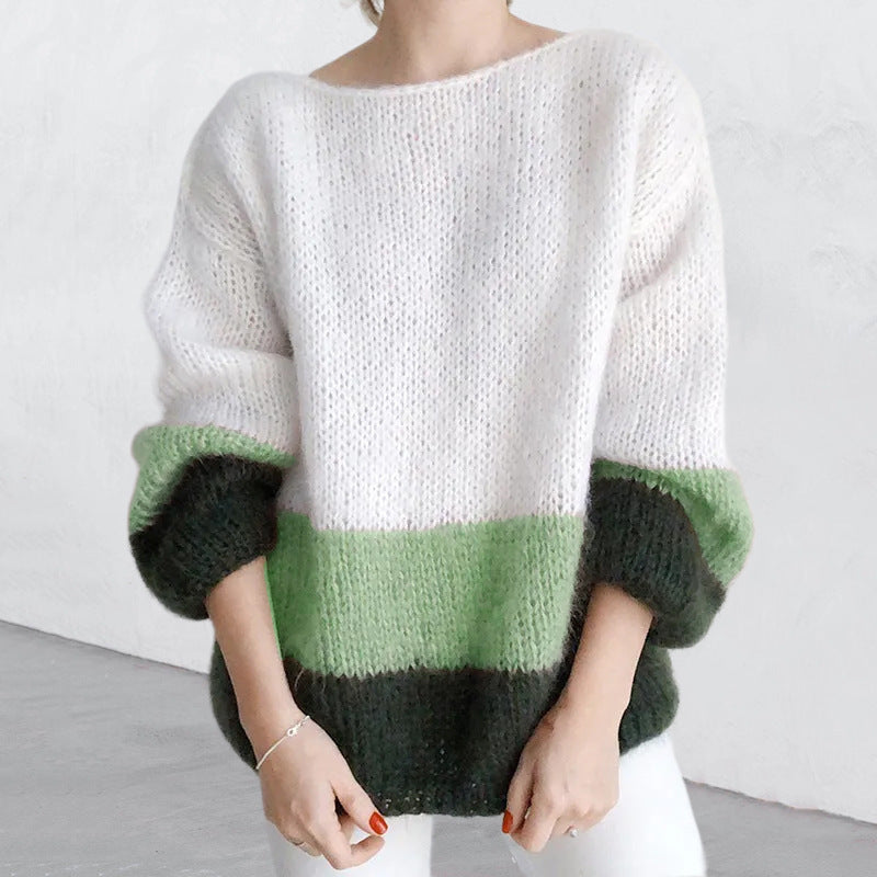 ELORA | Knitted Sweater With Fur
