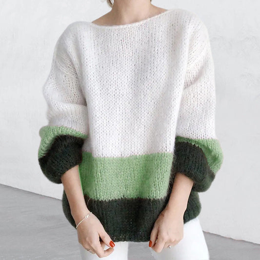 ELORA | Knitted Sweater With Fur