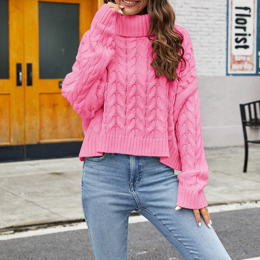 ELLA | Floral High Neck Sweater