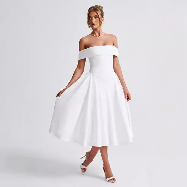 SABRINE | Robe Satinée Élégante