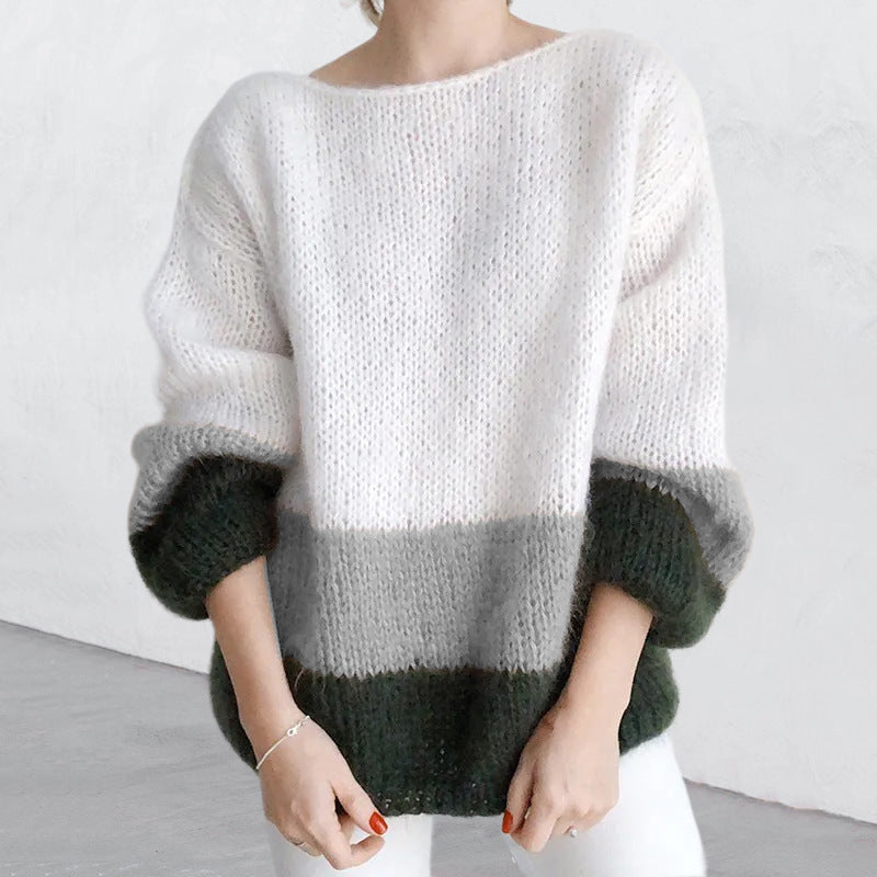 ELORA | Knitted Sweater With Fur