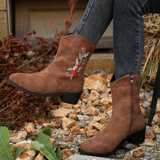 CAMILA | Elegant Embroidered Boots