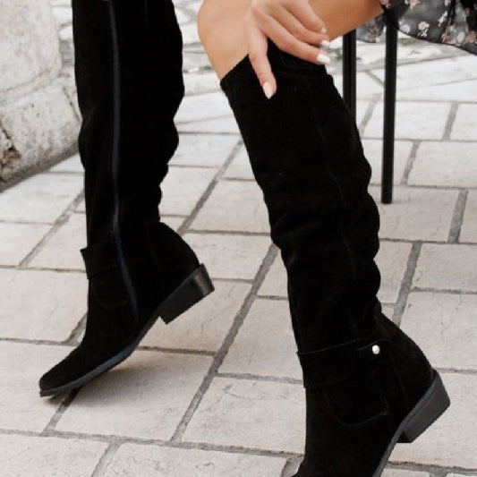 ELZA | Suede High Boots