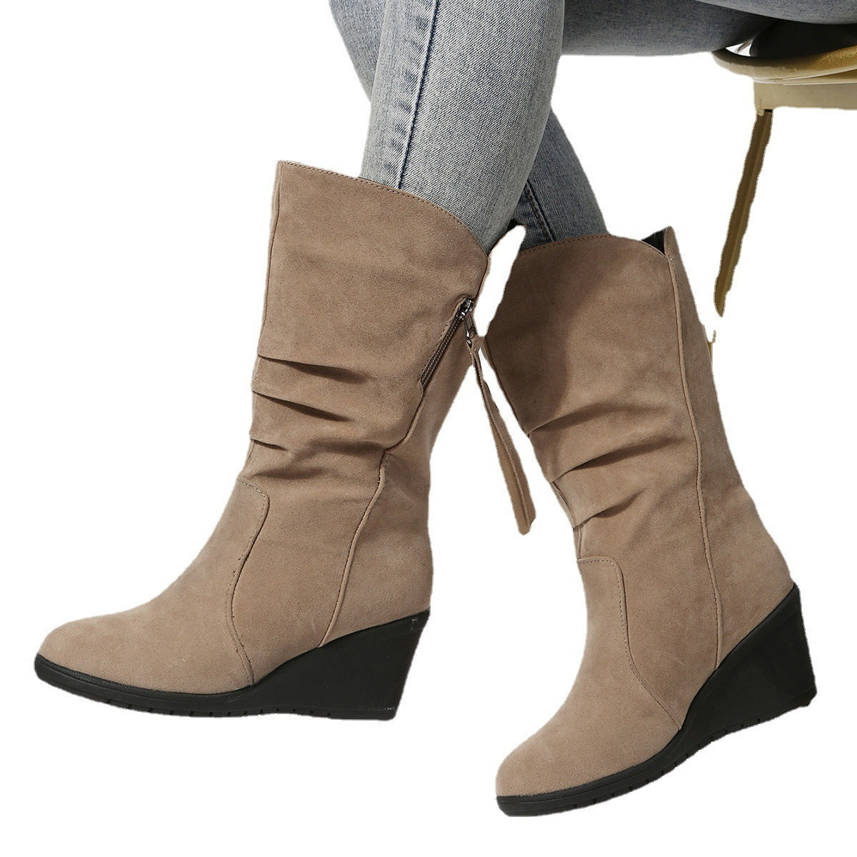 OLYA | Chic Round Ankle Boots