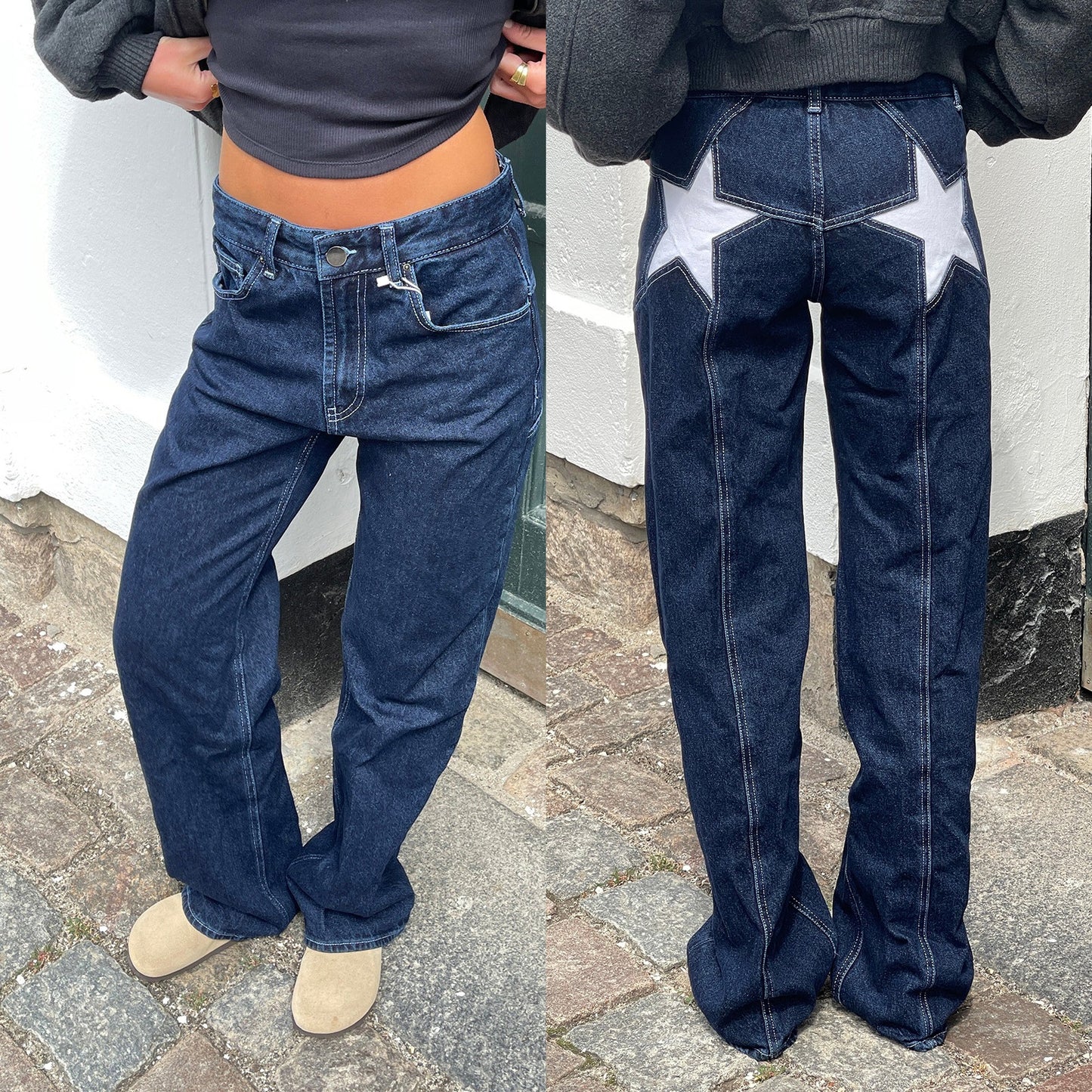 STELVIO | Jean Patchwork Rétro Étoilé