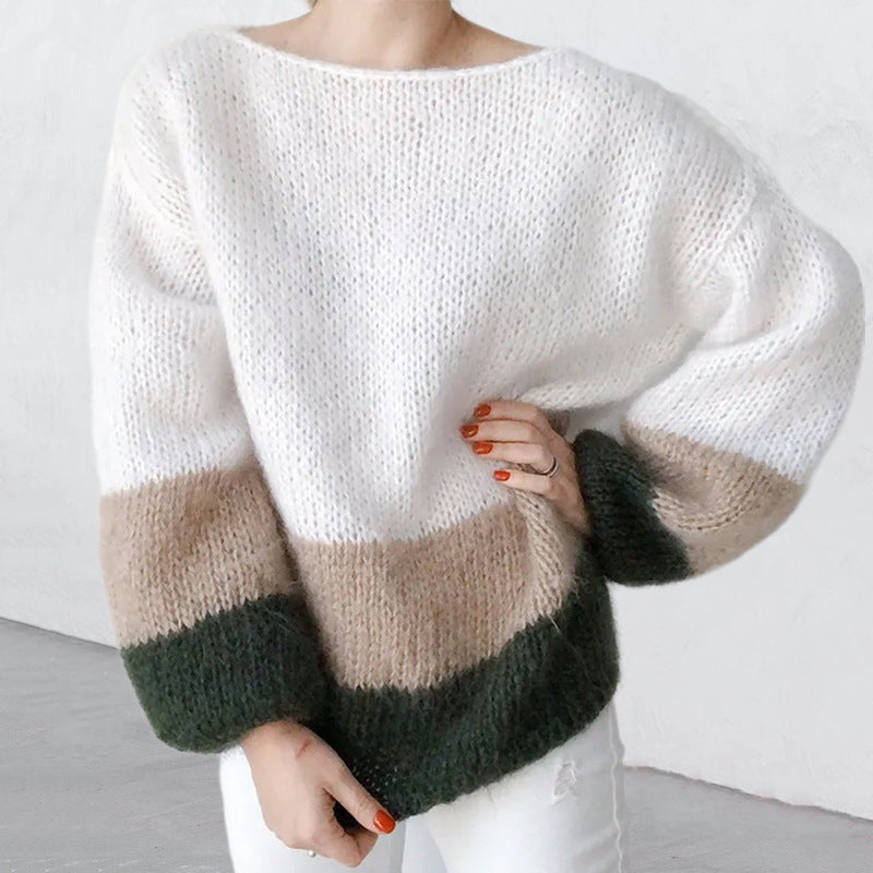 ELORA | Knitted Sweater With Fur