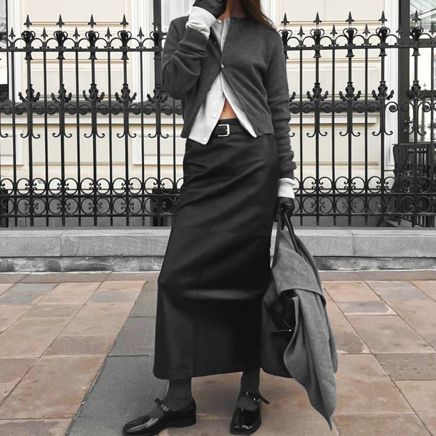 AUDREY | Parisian Elegance Straight Skirt 