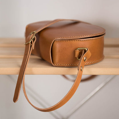 NATURALEZA | Bolso de hombro de cuero natural hecho a mano 