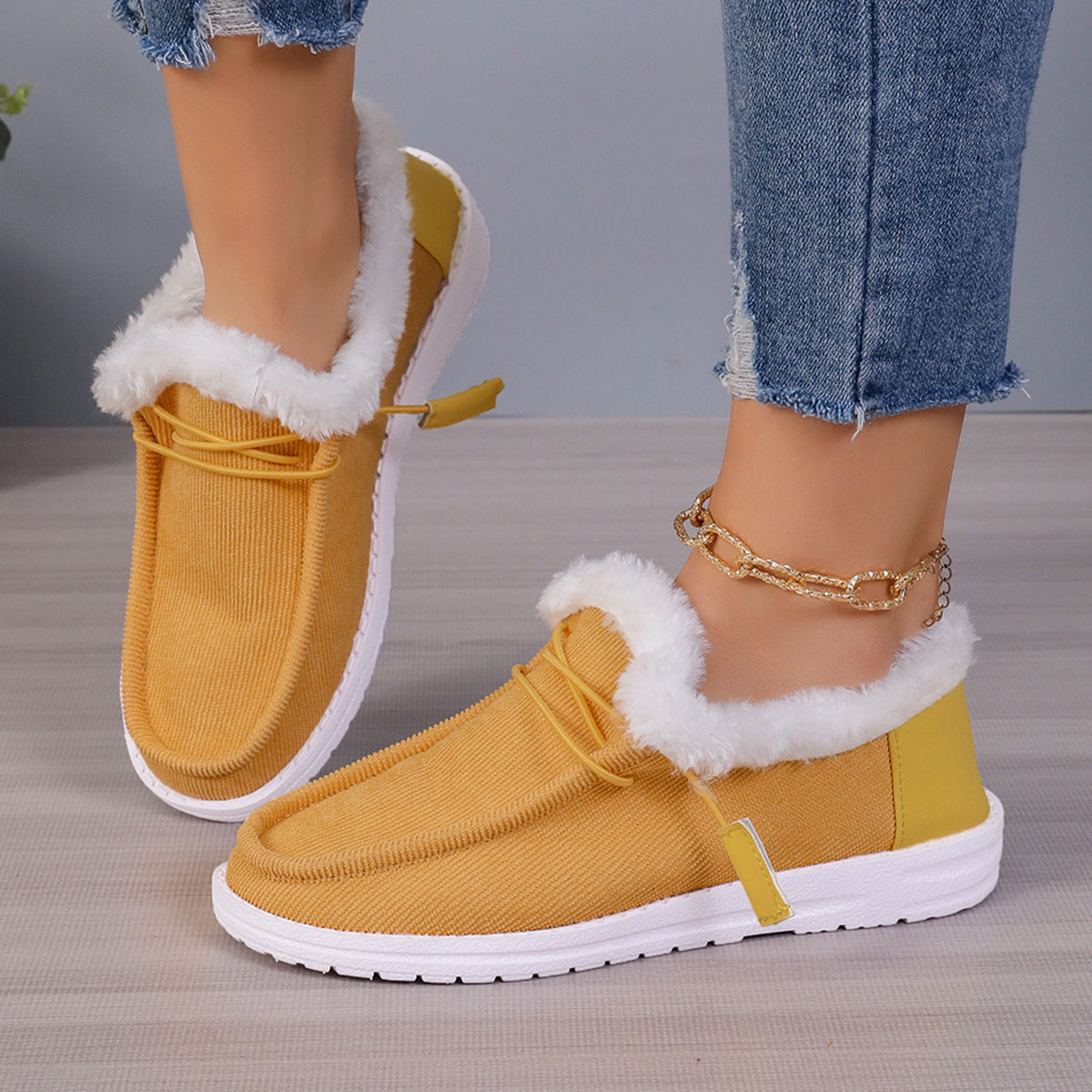 VELINA | Zapatos de felpa cálidos