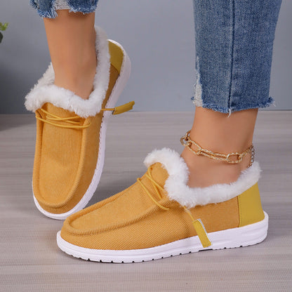 VELINA | Zapatos de felpa cálidos