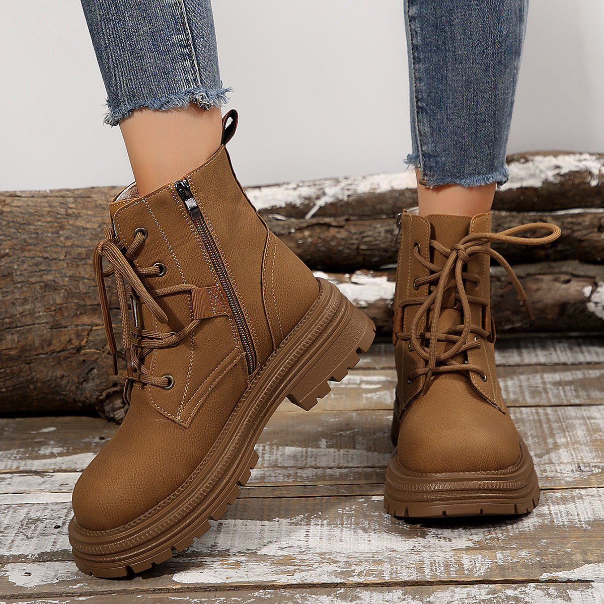 SAFIRA | Botines finos con cordones