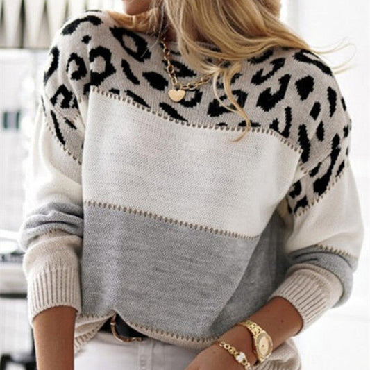FÉLINA | Chic Casual Leopard Sweater