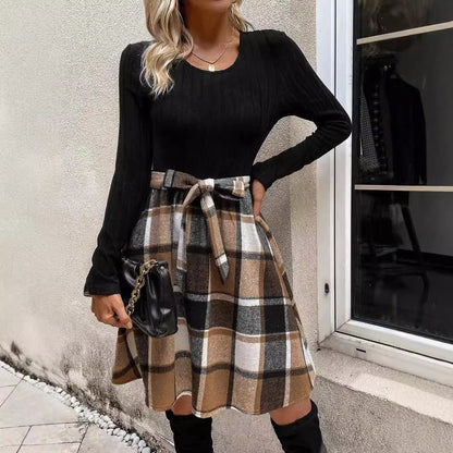 MELISSA | Elegant Lace-Up Scottish Dress