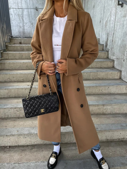 Elonía | Abrigo largo elegante de invierno
