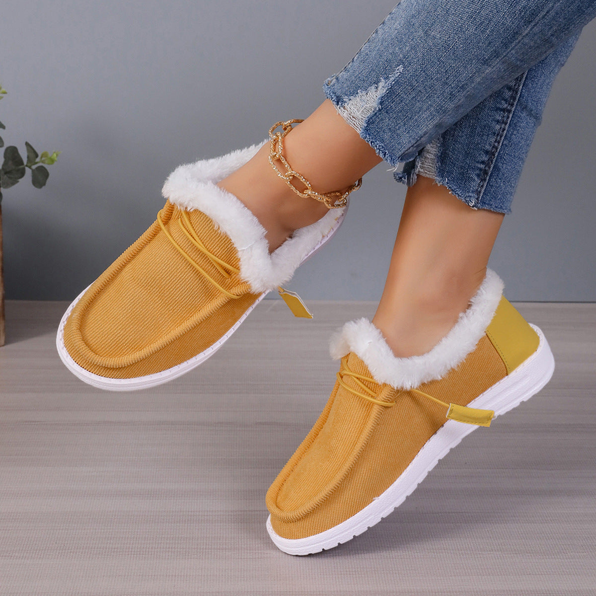 VELINA | Zapatos de felpa cálidos