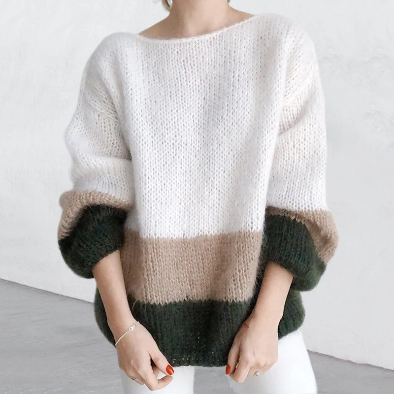 ELORA | Knitted Sweater With Fur