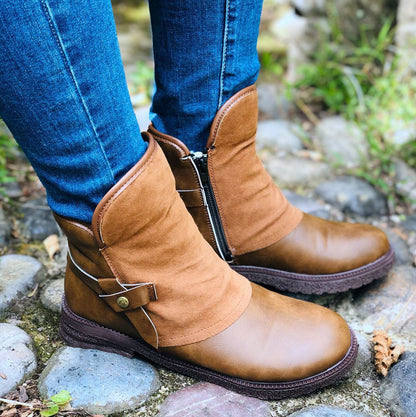 CARA | Elegant Low Heel Ankle Boots