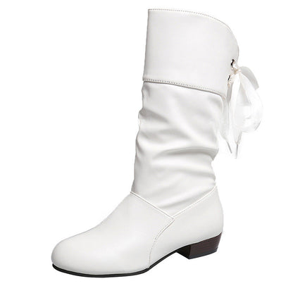 SOLENA | Student Style Heeled Boots