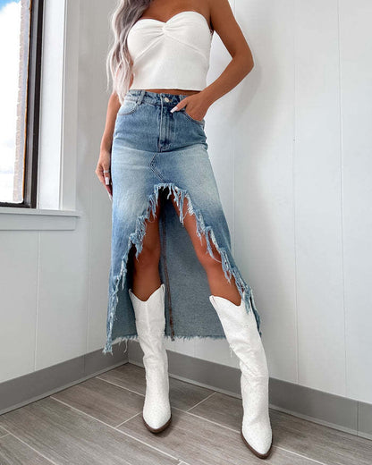 JADE | Vintage Jean Skirt