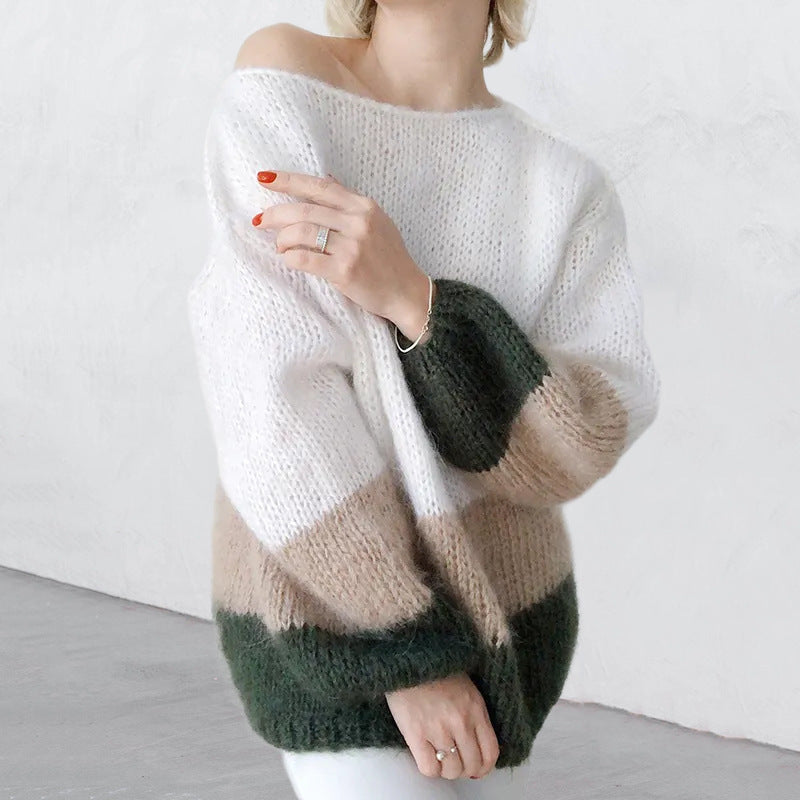 ELORA | Knitted Sweater With Fur