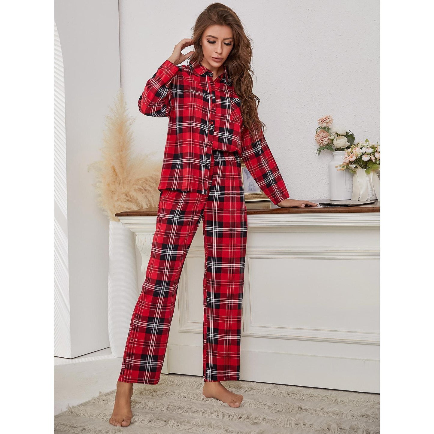 LYDIA | Plaid Relax Set