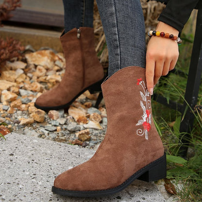 CAMILA | Elegant Embroidered Boots