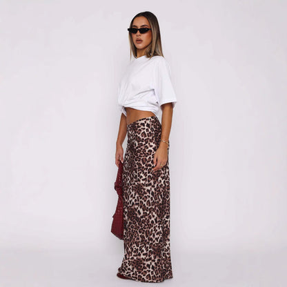 MIRANDA | Leopard Sheath Skirt