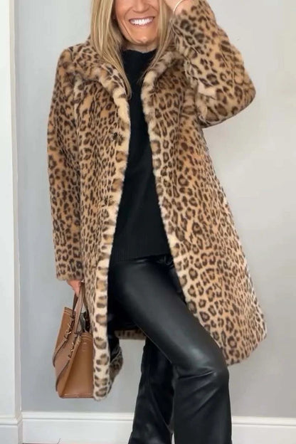 FURIA | Manteau Léopard Stylé