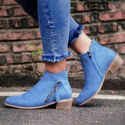ALESSIA | Short Suede Boots