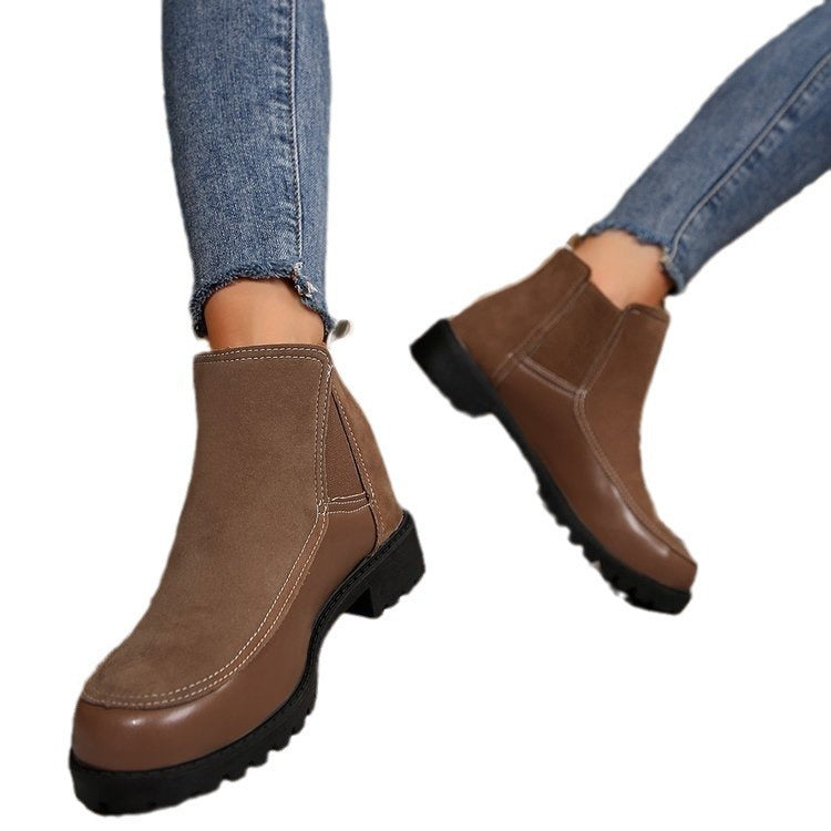 VISTA | Bottines Courtes A Talon Plat