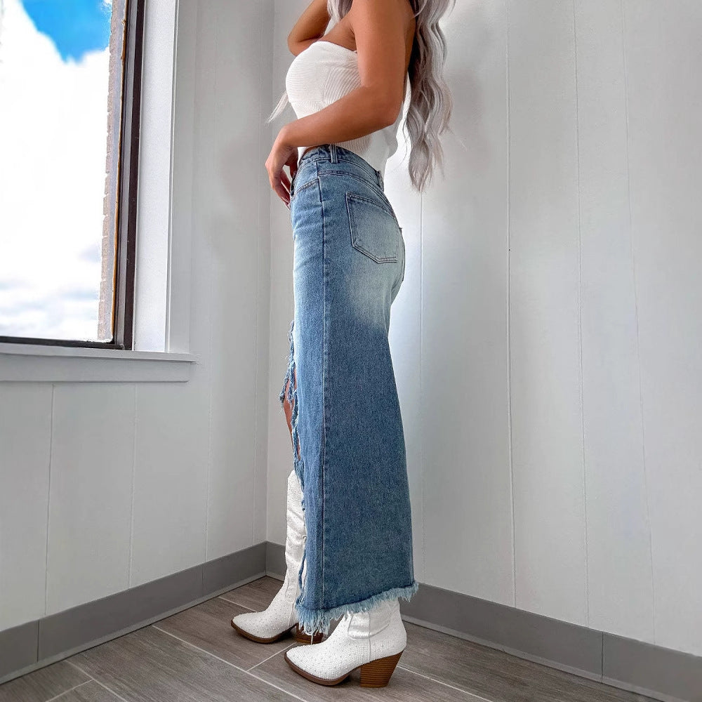 JADE | Vintage Jean Skirt
