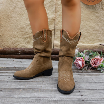 SIERRA | Vintage Embroidered Cowboy Boots