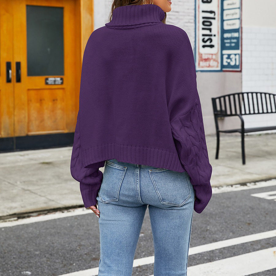 ELLA | Floral High Neck Sweater