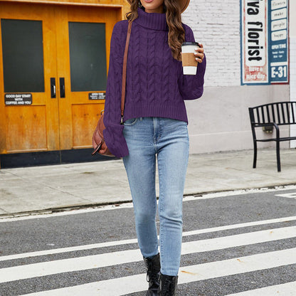 ELLA | Floral High Neck Sweater