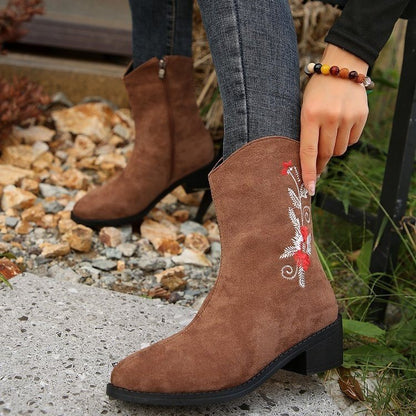 CAMILA | Elegant Embroidered Boots