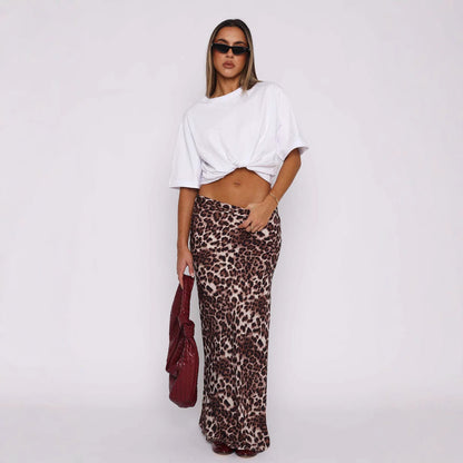 MIRANDA | Leopard Sheath Skirt