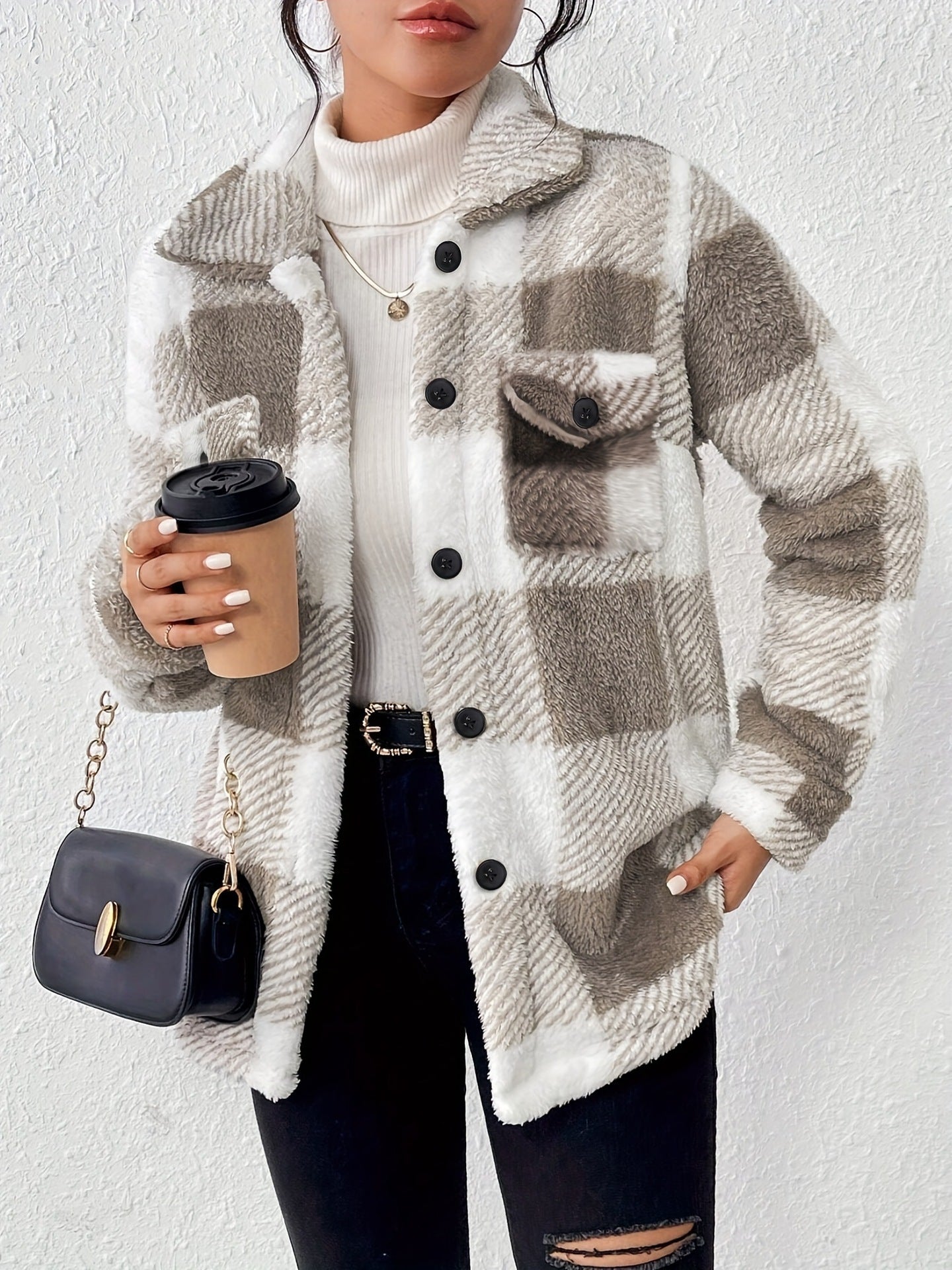 CALINEA | Chaqueta con botones de mosaico